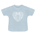 Baby T-Shirt - “Azulejo Herz” - Hellblau