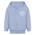 Stanley/Stella Bio Zip Hoodie - “Azulejo Herz” - Sky