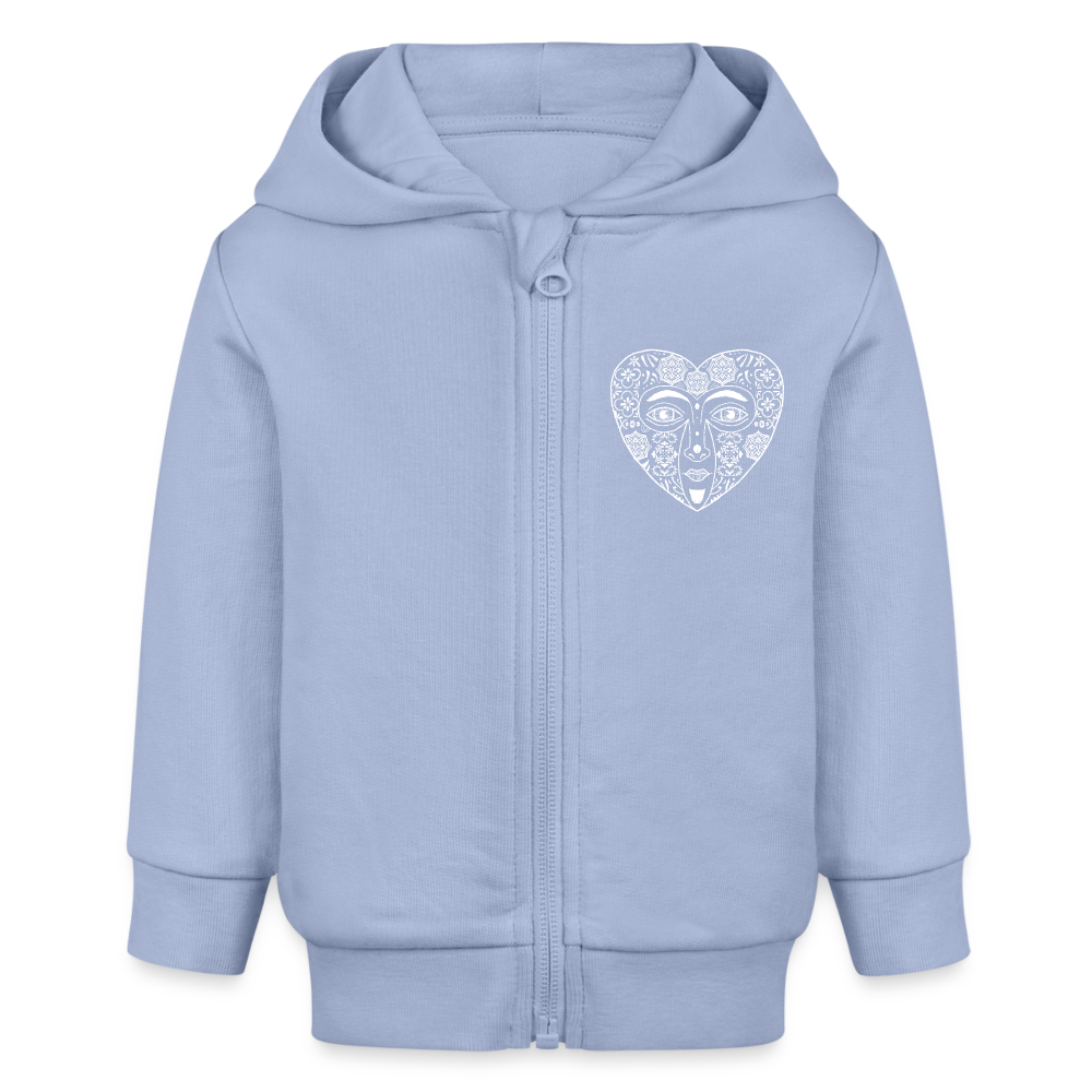 Stanley/Stella Bio Zip Hoodie - “Azulejo Herz” - Sky