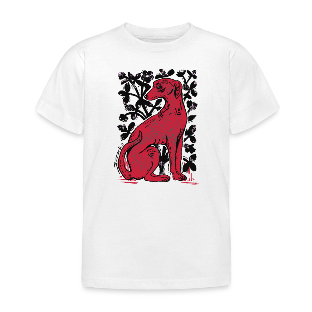 Kinder T-Shirt - “Medieval Dog” - weiß