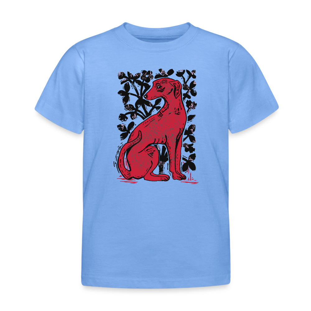Kinder T-Shirt - “Medieval Dog” - Himmelblau