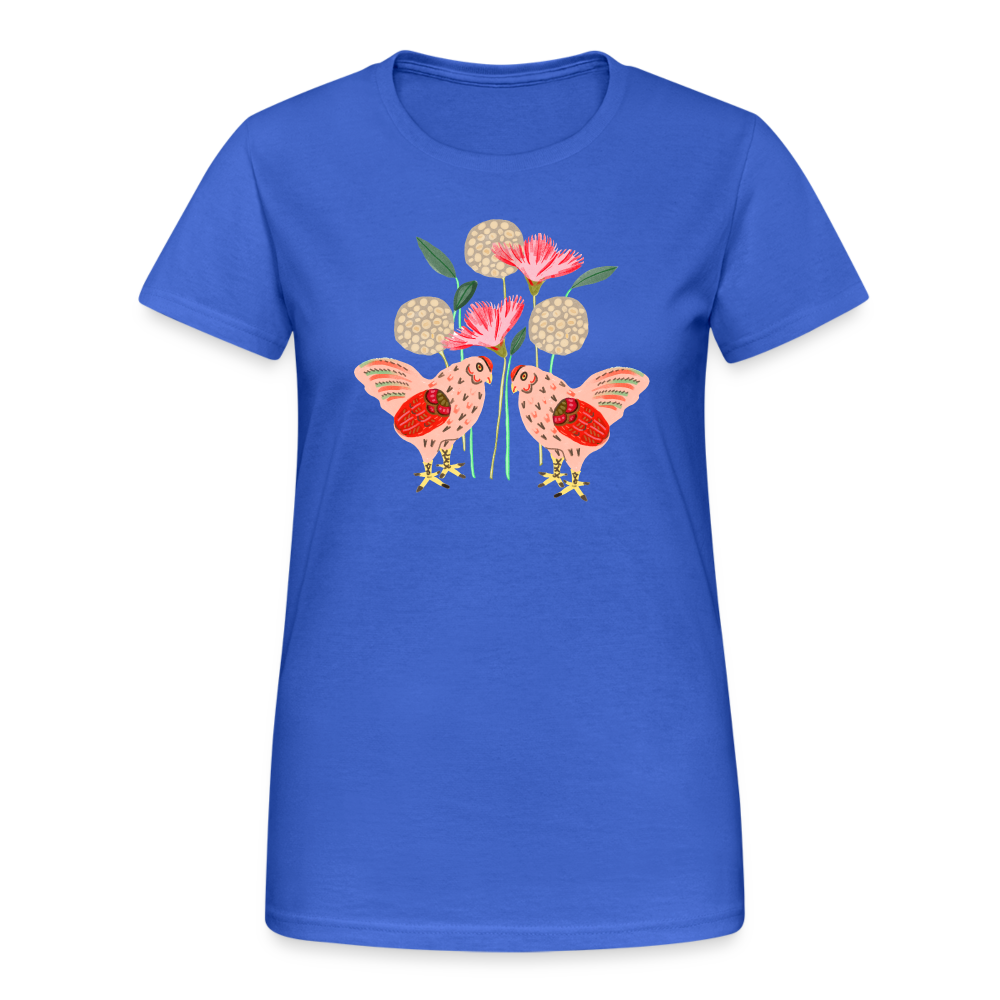 Frauen Gildan Heavy T-Shirt - “Kleiner Garten” - Königsblau