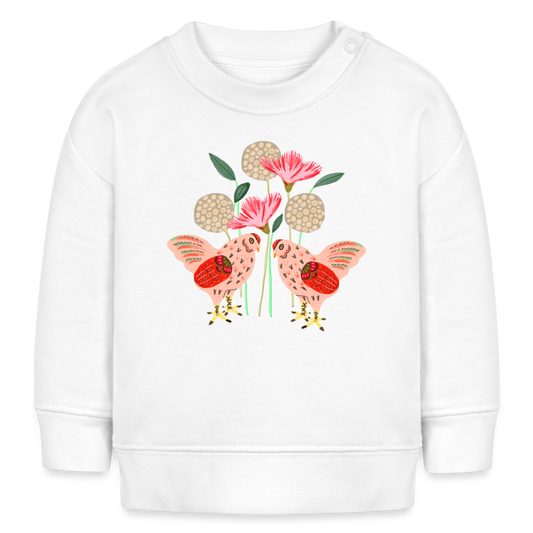 Stanley/Stella Bio-Sweatshirt - “Kleiner Garten” - weiß