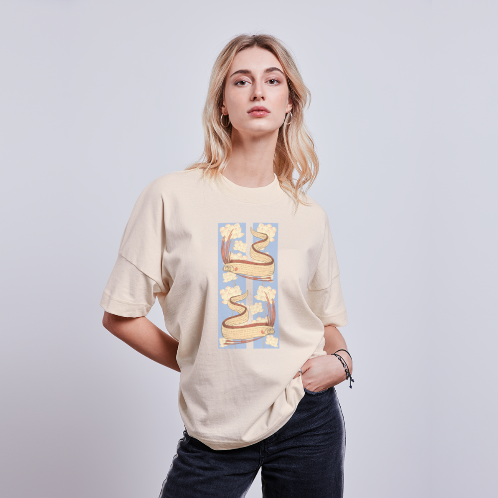 Stanley/Stella Unisex Oversize Bio-T-Shirt - “Riemenfische” - Naturweiß