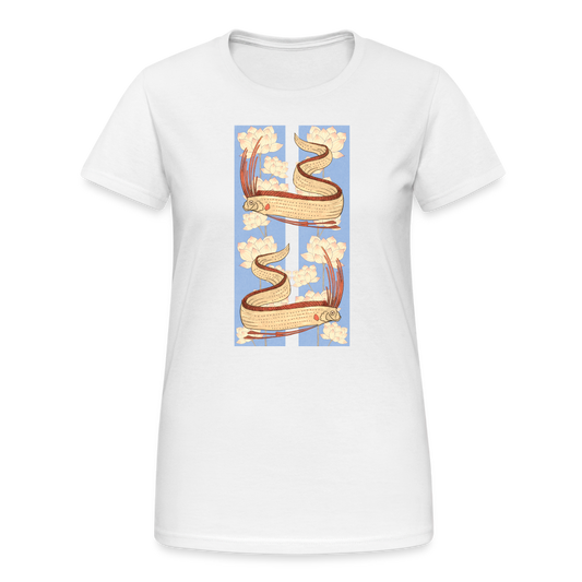 Frauen Gildan Heavy T-Shirt - “Riemenfische” - weiß