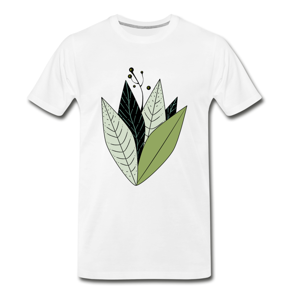 Grafische Pflanze - Männer Premium Bio T-Shirt - Hinter dem Mond