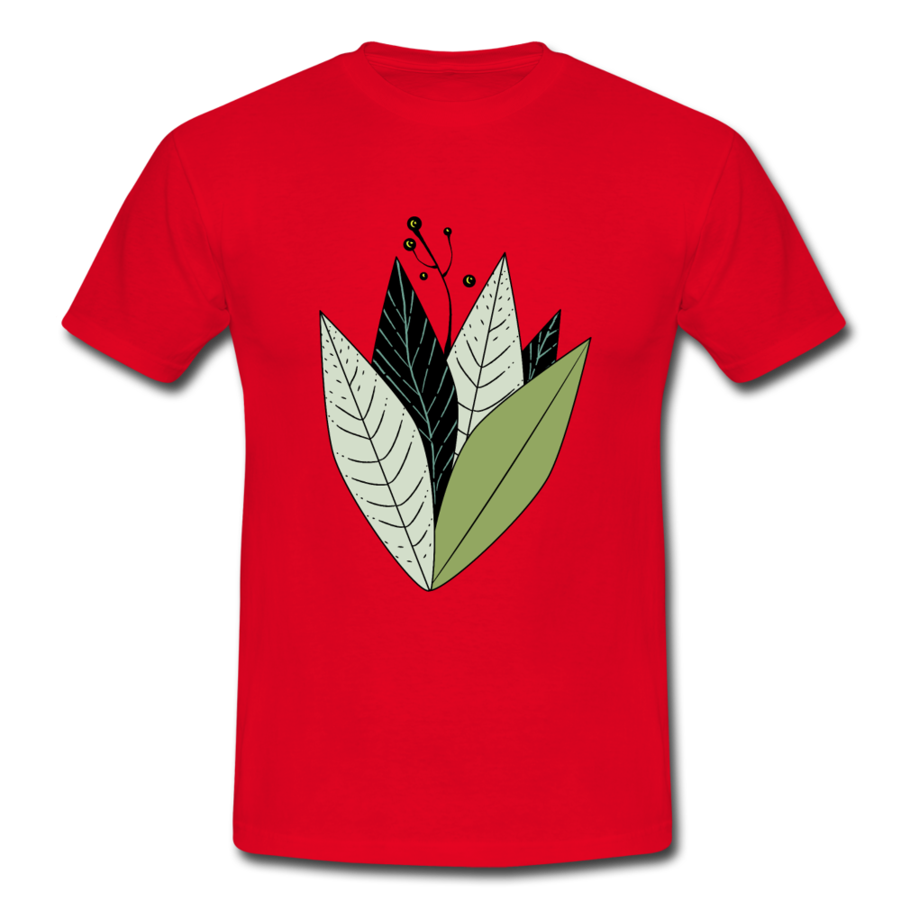 Grafische Pflanze - Männer T-Shirt - Hinter dem Mond
