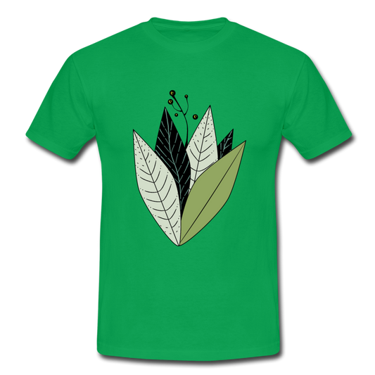 Grafische Pflanze - Männer T-Shirt - Hinter dem Mond