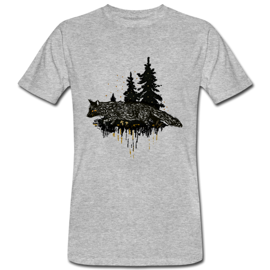 Fuchs im Dunkeln - Männer Bio-T-Shirt - Hinter dem Mond