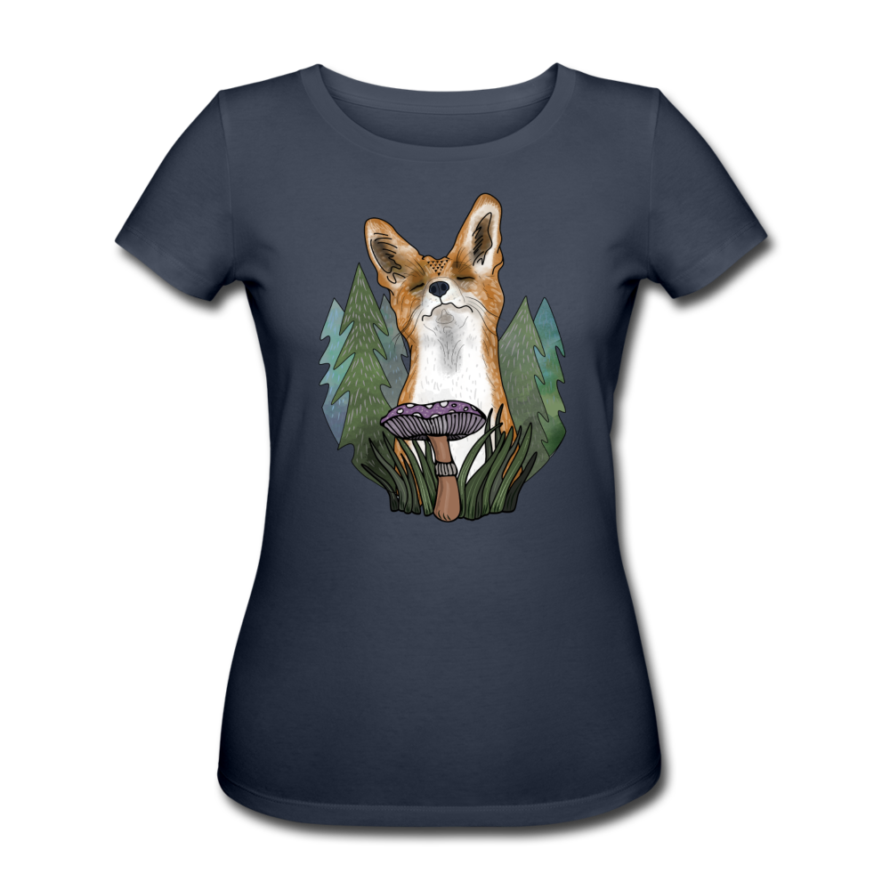 Glücklicher Fuchs - Frauen Bio-T-Shirt von Stanley & Stella - Hinter dem Mond