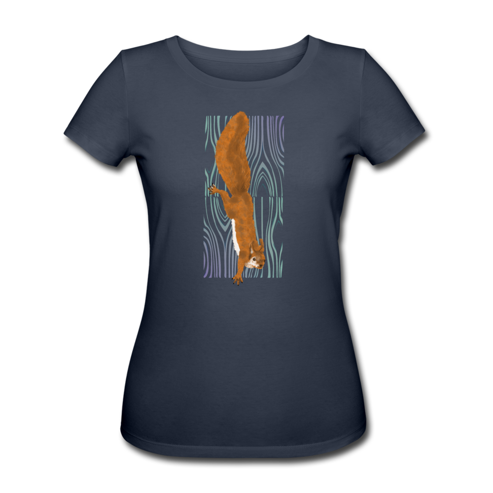 Eichhörnchen klettert - Frauen Bio-T-Shirt von Stanley & Stella - Hinter dem Mond
