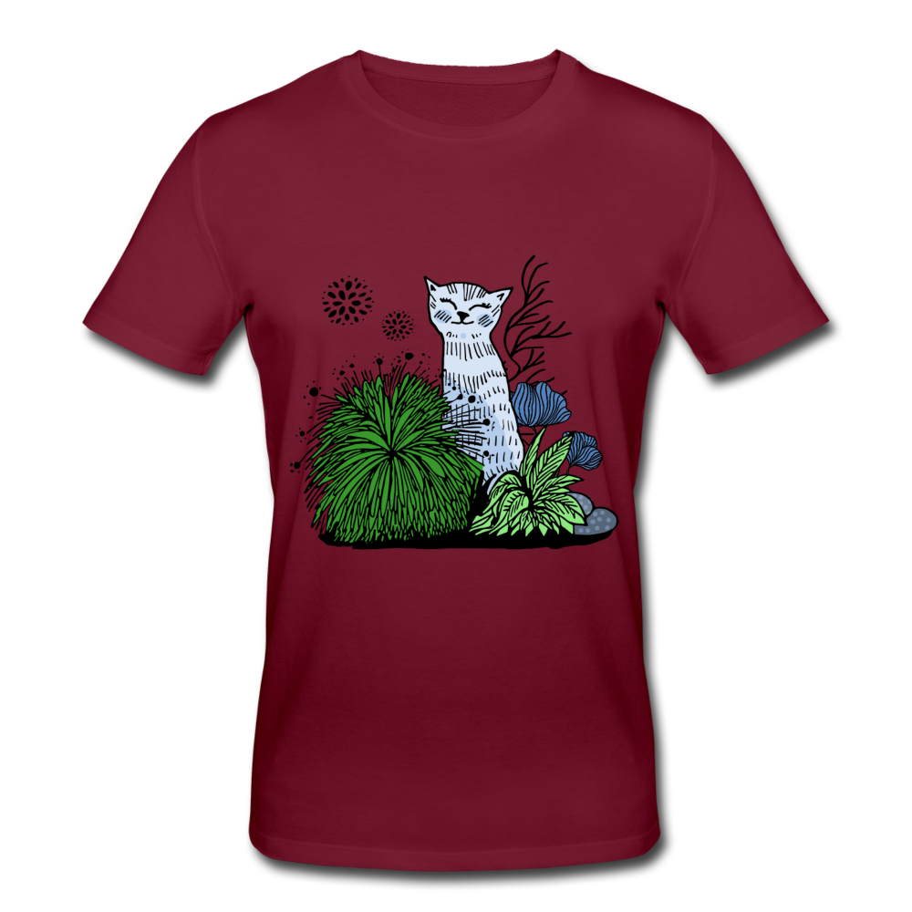 Katze im Gras - Männer Bio-T-Shirt von Stanley & Stella - Hinter dem Mond