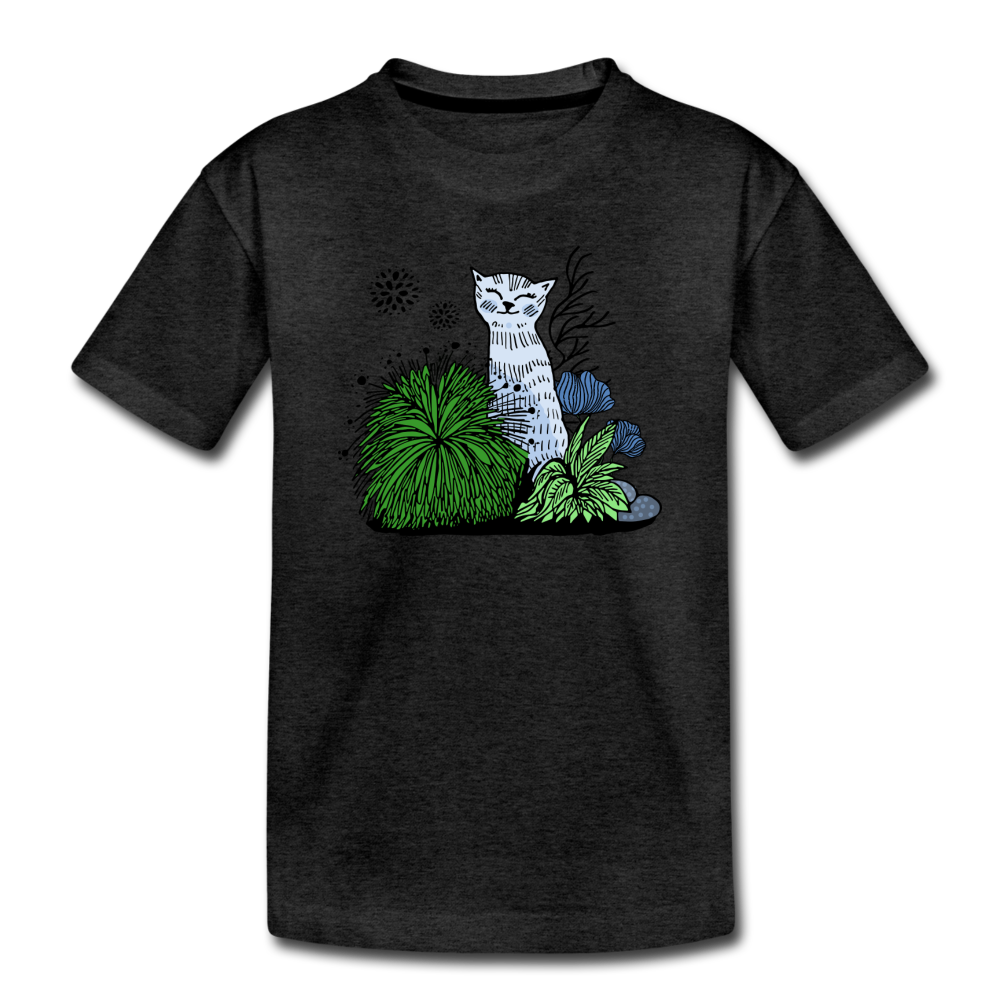Katze im Gras - Kinder Premium T-Shirt - Hinter dem Mond