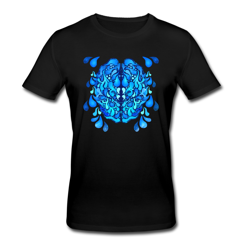 Männer Bio-T-Shirt - Brainwaves - Hinter dem Mond
