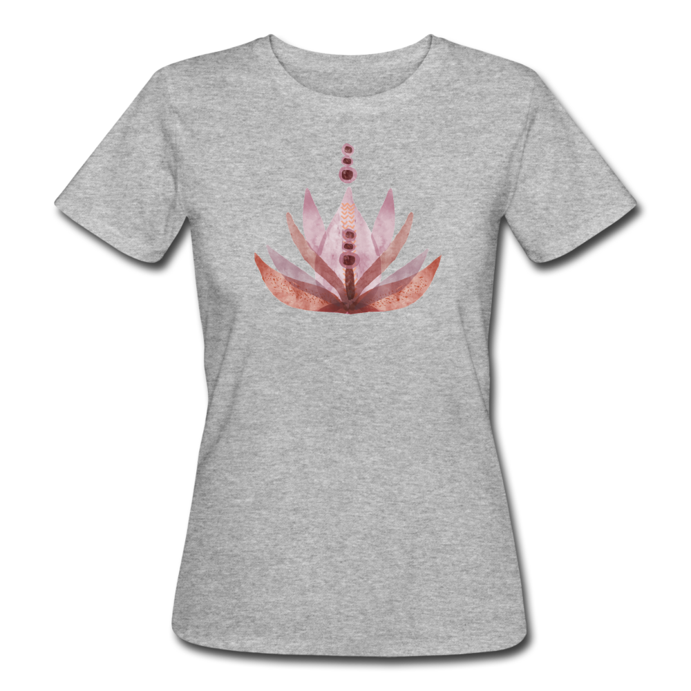 Frauen Bio-T-Shirt "Rosaroter Lotus" - Hinter dem Mond