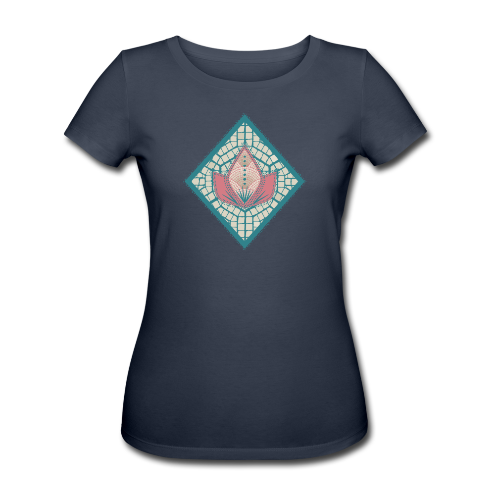 Frauen Bio-T-Shirt "Lotus Mosaik" - Hinter dem Mond