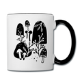 Tasse zweifarbig "Zeit für Pilze" - Hinter dem Mond