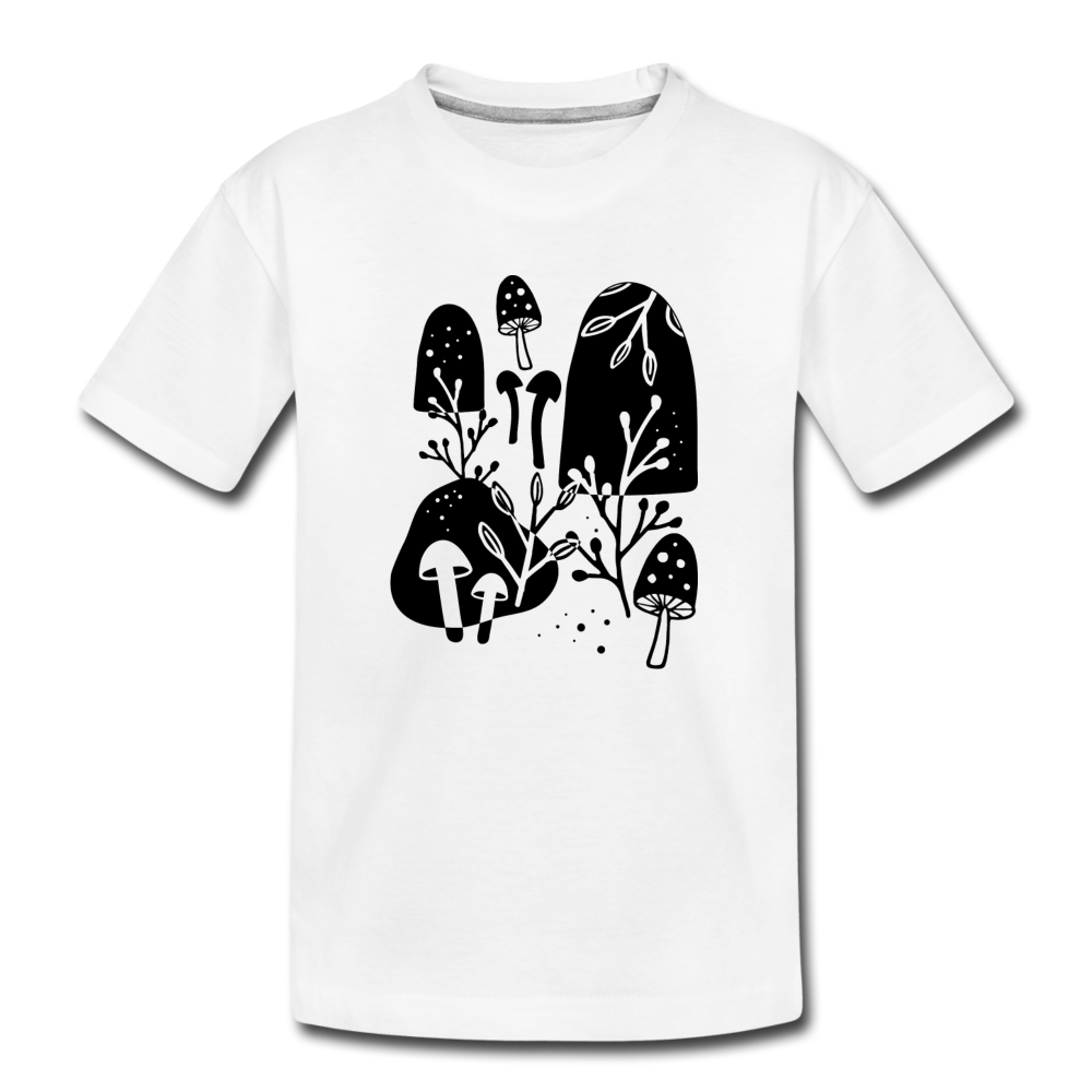 Teenager Premium Bio T-Shirt "Zeit für Pilze" - Hinter dem Mond