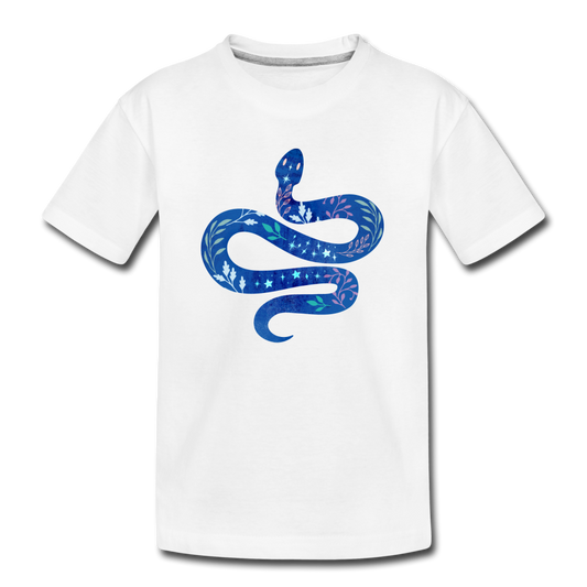 Teenager Premium Bio T-Shirt "Blaue Schlange" - Hinter dem Mond