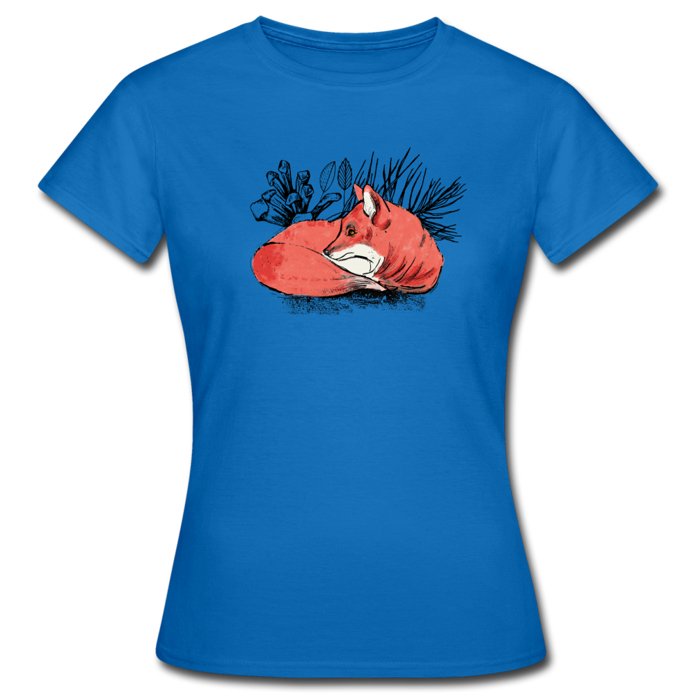 Frauen T-Shirt "Ruhender Fuchs" - Hinter dem Mond