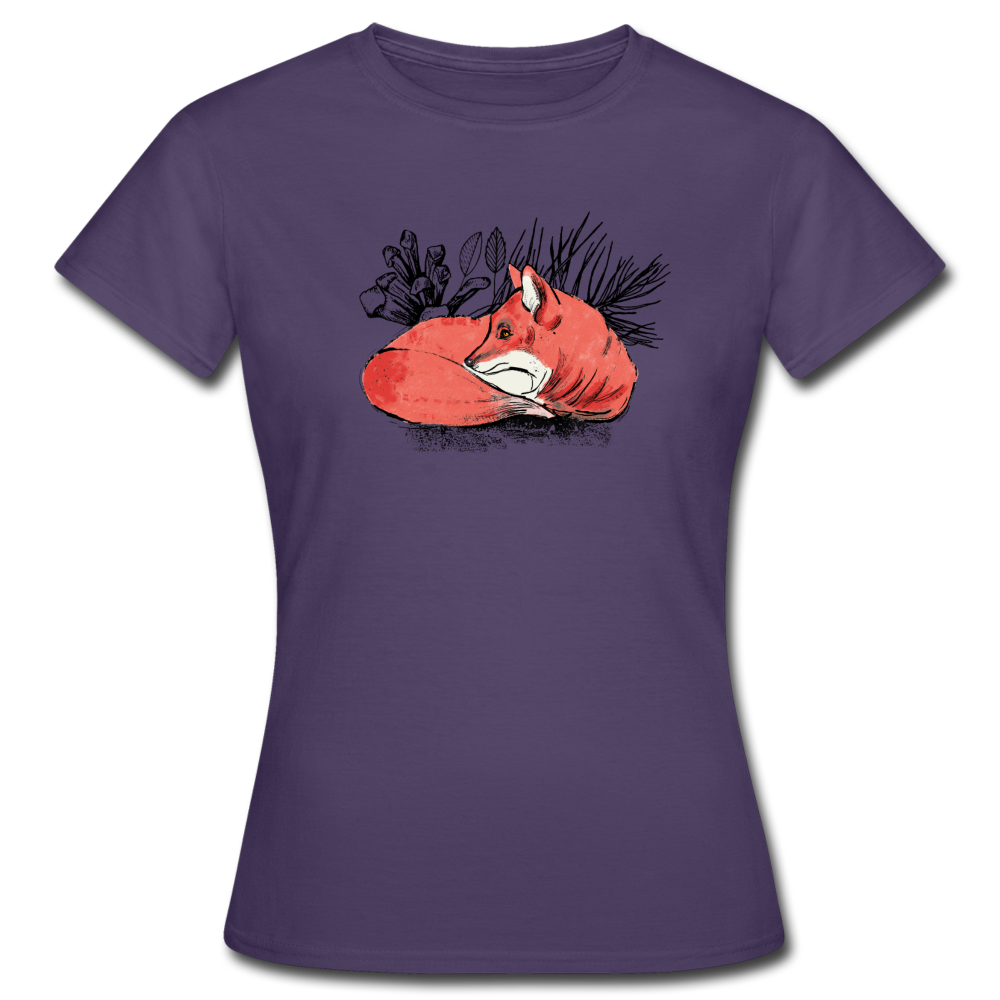 Frauen T-Shirt "Ruhender Fuchs" - Hinter dem Mond
