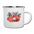 Emaille-Tasse "Ruhender Fuchs" - Hinter dem Mond