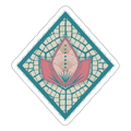 Sticker "Lotus Mosaik" - Hinter dem Mond