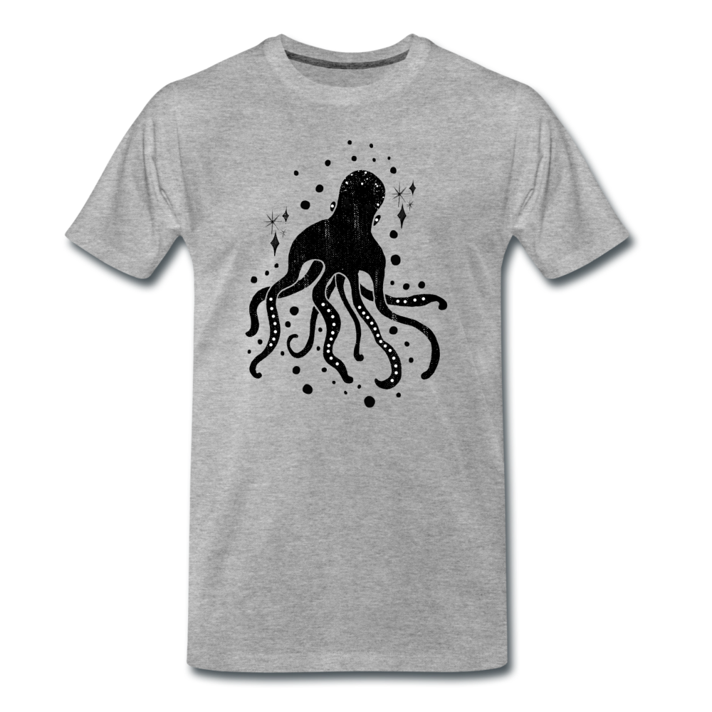 Männer Premium T-Shirt "Sternen-Oktopus" - Hinter dem Mond
