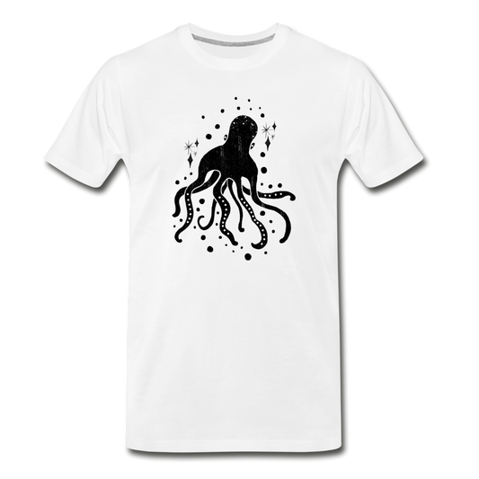 Männer Premium Bio T-Shirt "Sternen-Oktopus" - Hinter dem Mond