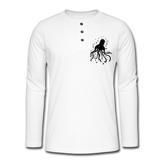 Henley Langarmshirt "Sternen-Oktopus" - Hinter dem Mond