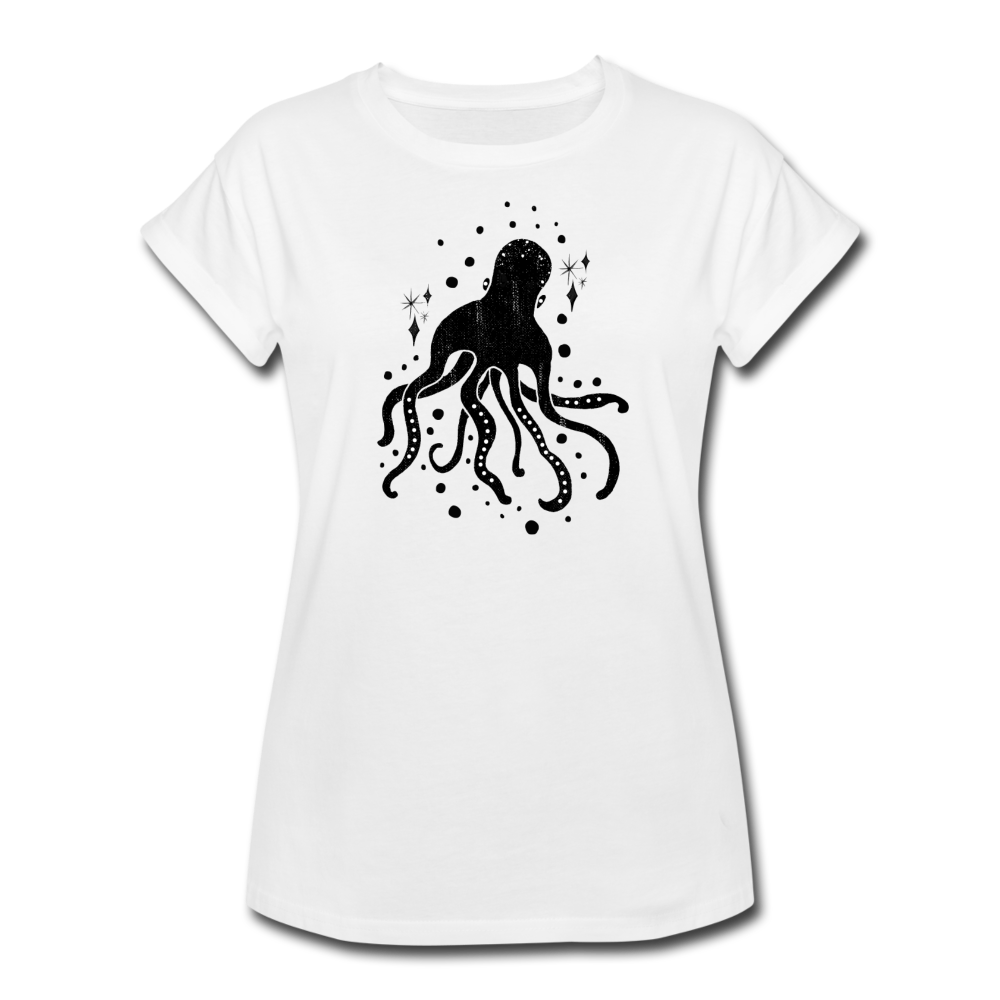 Frauen Oversize T-Shirt "Sternen-Oktopus" - Hinter dem Mond