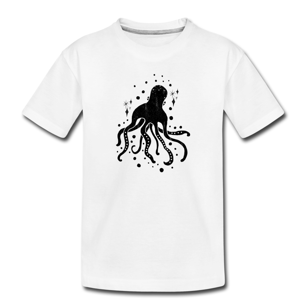 Teenager Premium T-Shirt "Sternen-Oktopus" - Hinter dem Mond