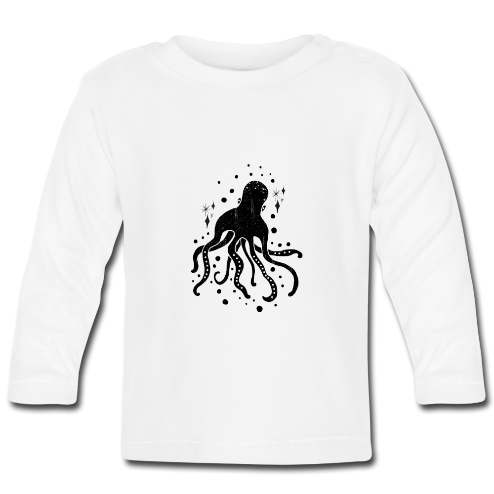 Baby Langarmshirt "Sternen-Oktopus" - Hinter dem Mond