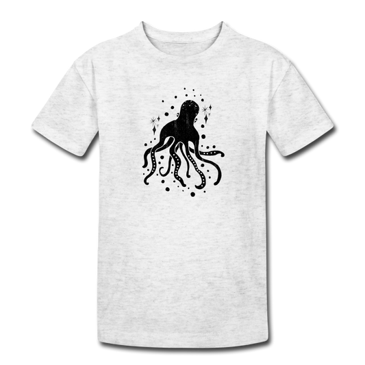 Kinder Heavy Cotton T-Shirt - "Sternen-Oktopus" - Hinter dem Mond