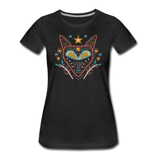 Frauen Premium T-Shirt "Nachtfuchs" - Hinter dem Mond