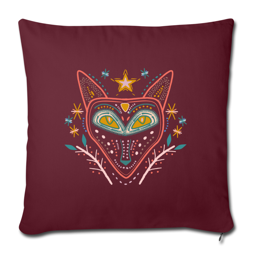 Sofakissenbezug 44 x 44 cm - "Nachtfuchs" - Hinter dem Mond