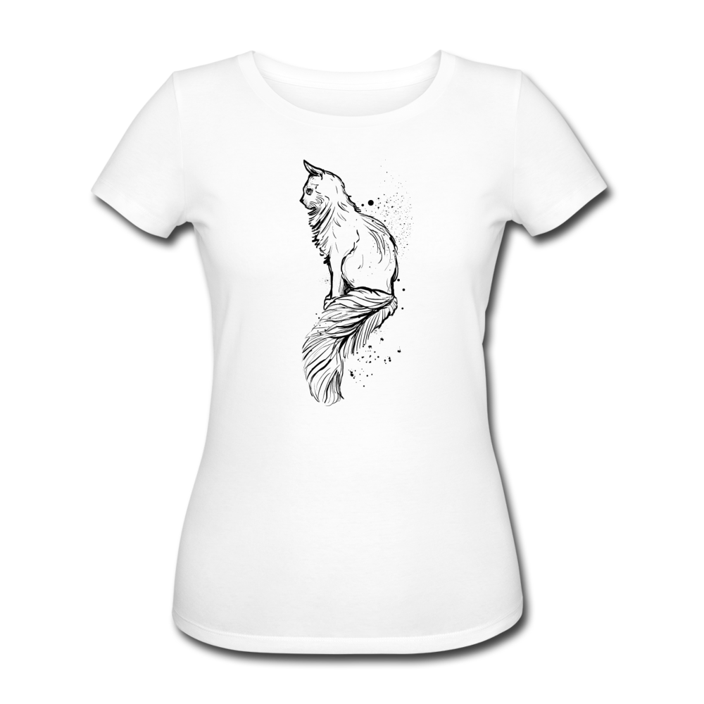 Frauen Bio-T-Shirt von Stanley & Stella - "Elegante Katze" - Hinter dem Mond