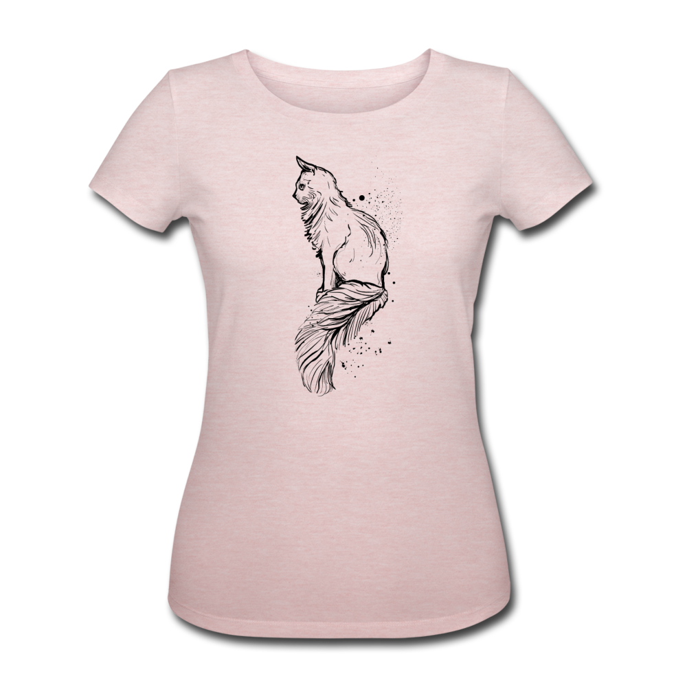 Frauen Bio-T-Shirt von Stanley & Stella - "Elegante Katze" - Hinter dem Mond