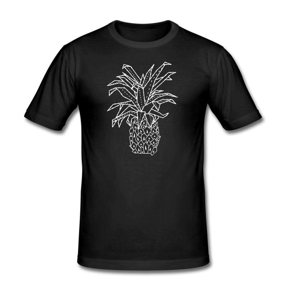 Männer Slim Fit T-Shirt "Grafische Ananas" - Hinter dem Mond