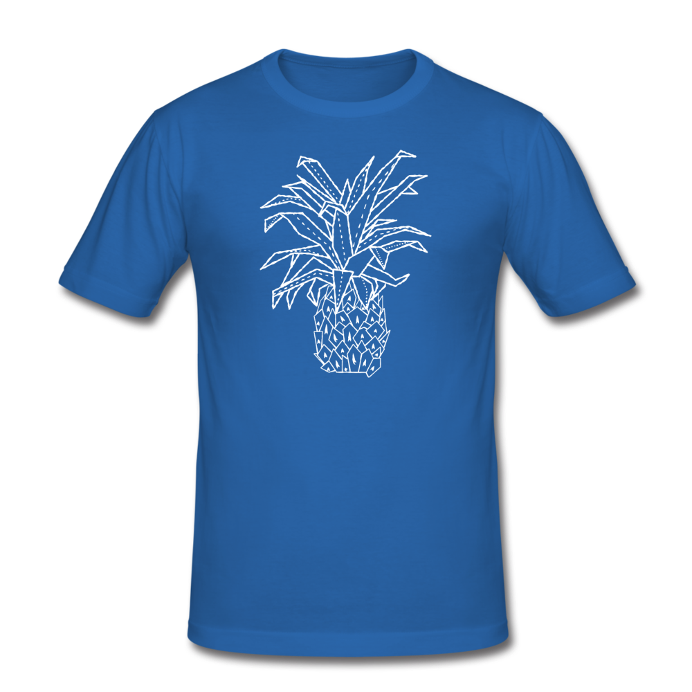 Männer Slim Fit T-Shirt "Grafische Ananas" - Hinter dem Mond