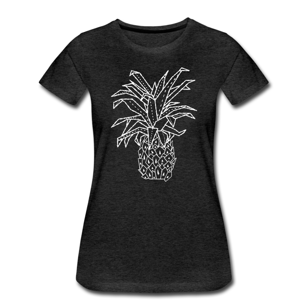 Frauen Premium T-Shirt "Grafische Ananas" - Hinter dem Mond