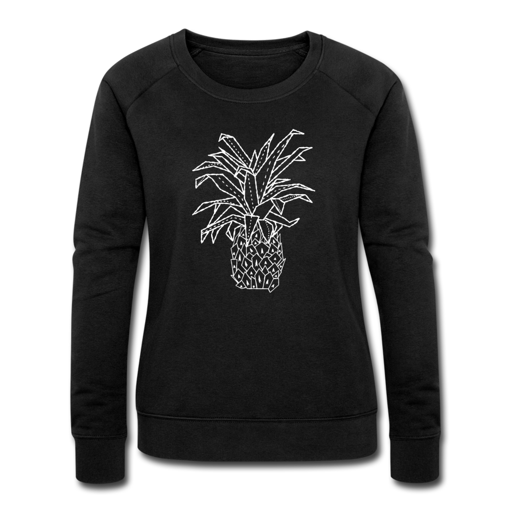 Frauen Bio-Sweatshirt - "Grafische Ananas" - Hinter dem Mond