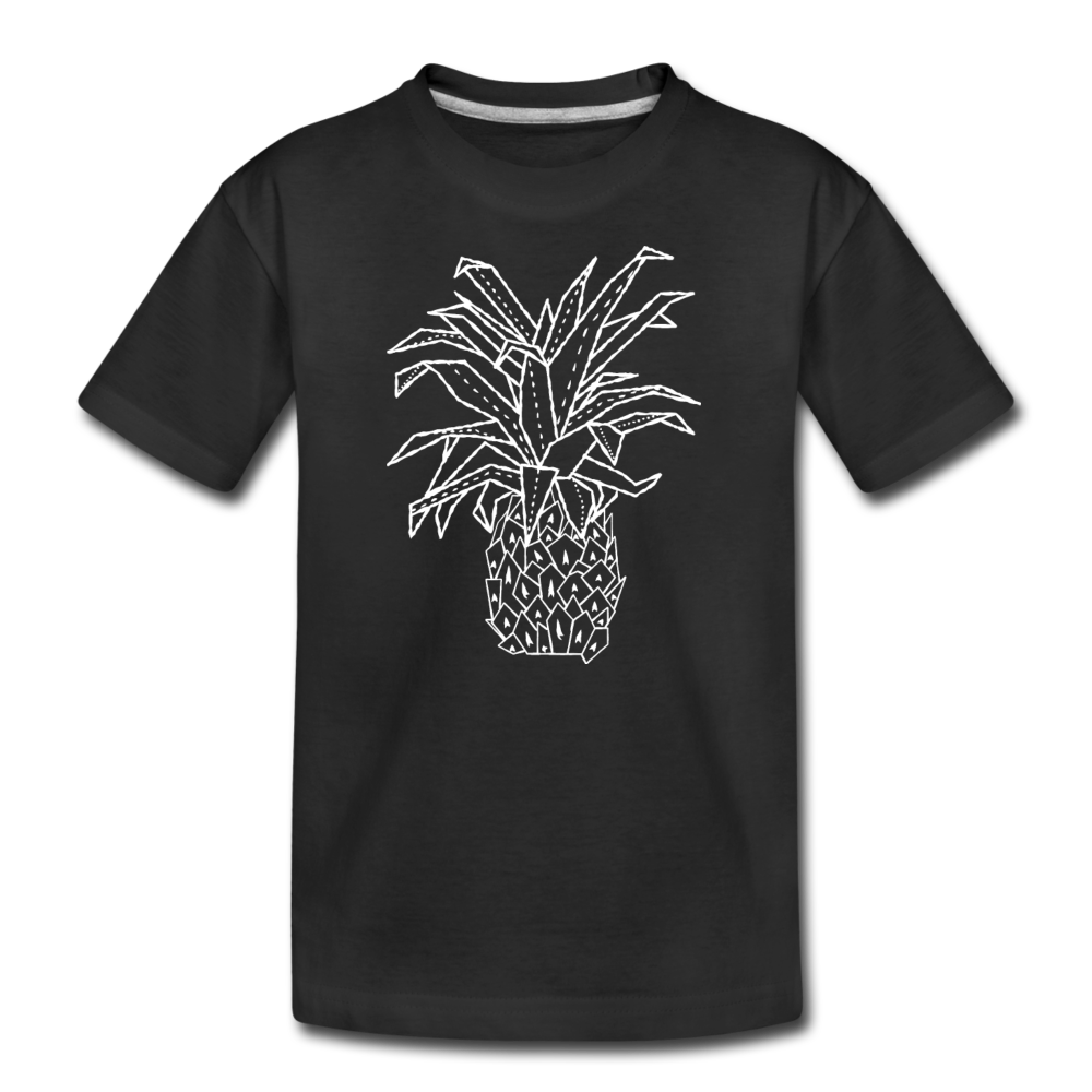 Teenager Premium Bio T-Shirt - "Grafische Ananas" - Hinter dem Mond