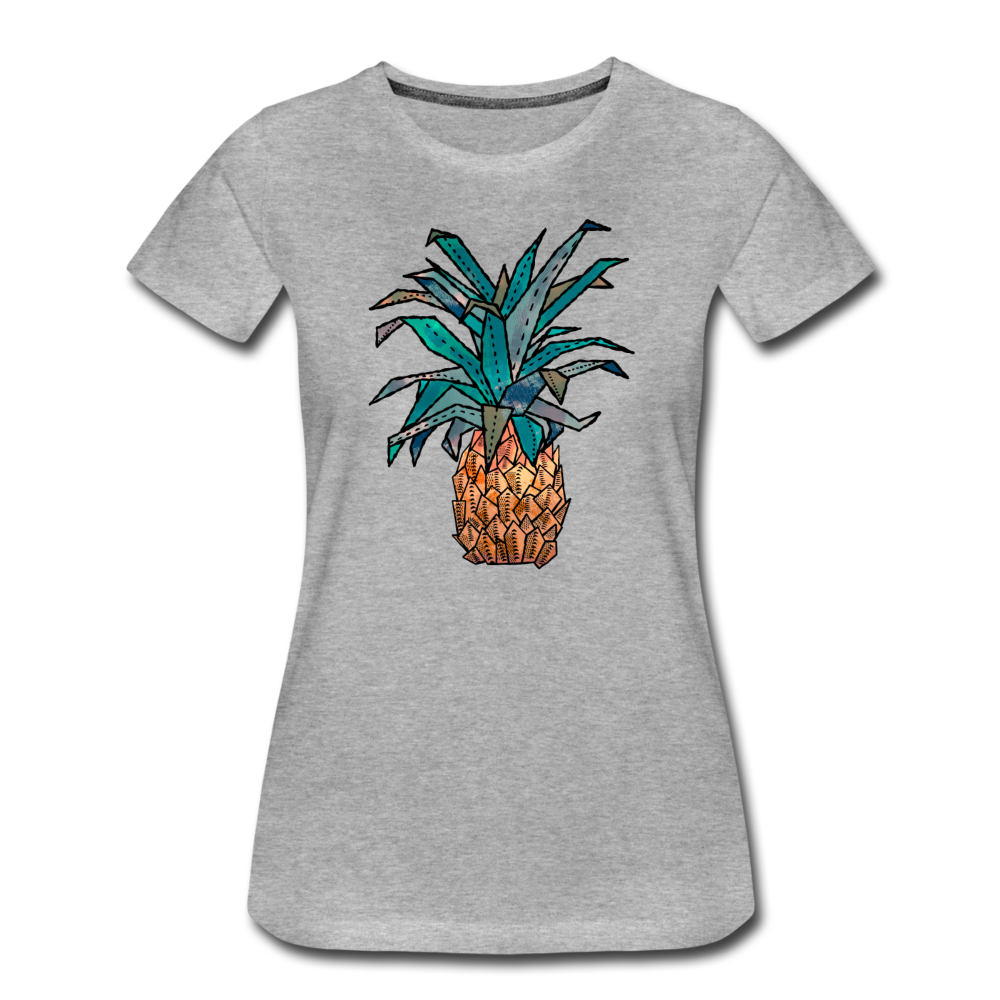 Frauen Premium T-Shirt "Ananas Bronze" - Hinter dem Mond