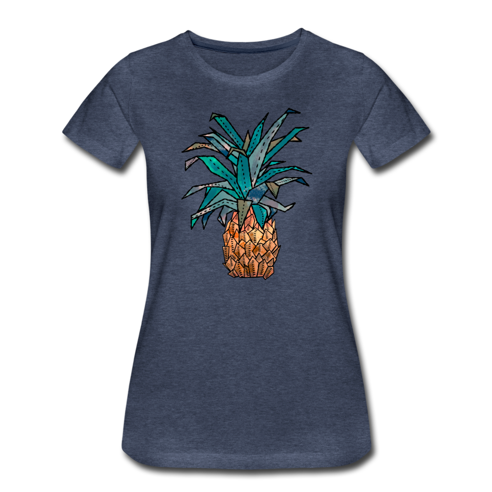 Frauen Premium T-Shirt "Ananas Bronze" - Hinter dem Mond