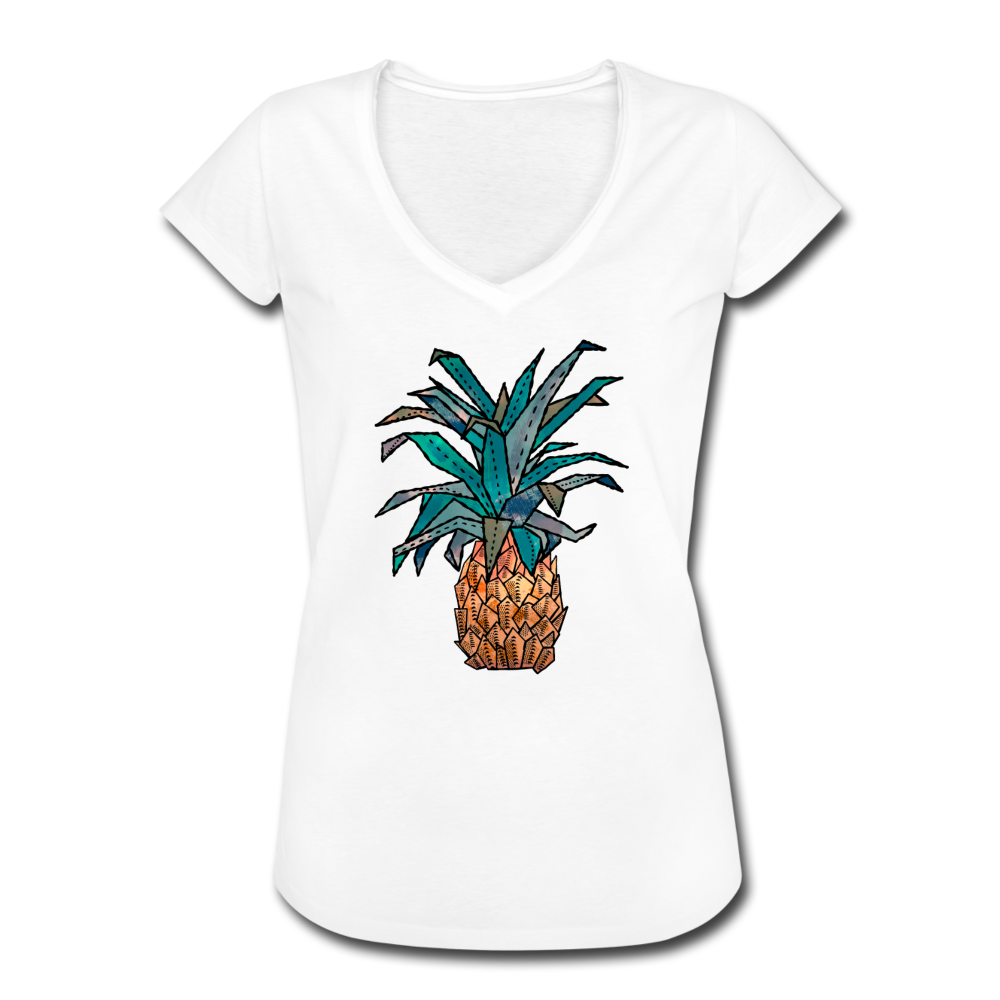 Frauen Vintage T-Shirt "Ananas Bronze" - Hinter dem Mond