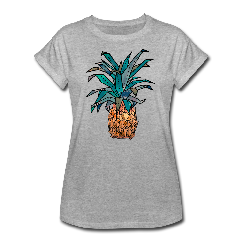 Frauen Oversize T-Shirt "Ananas Bronze" - Hinter dem Mond