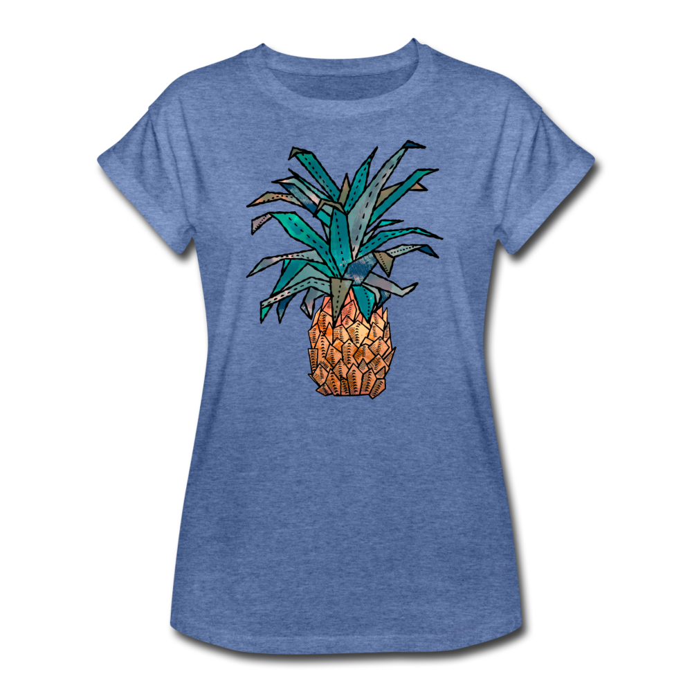 Frauen Oversize T-Shirt "Ananas Bronze" - Hinter dem Mond
