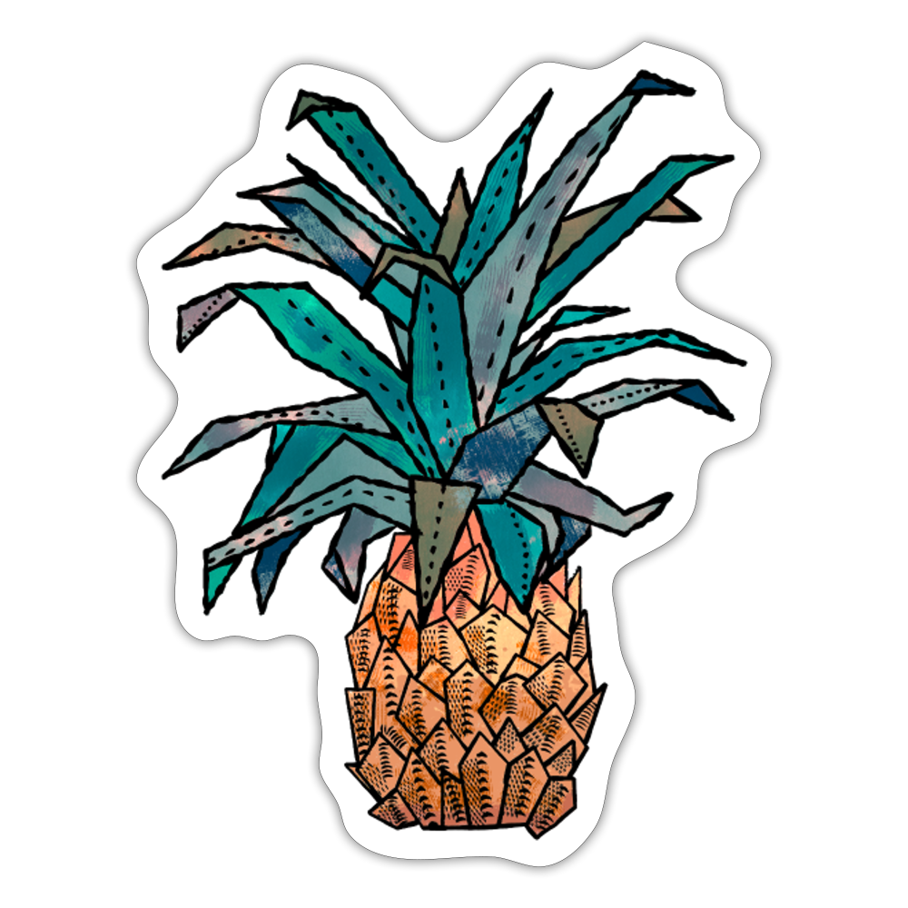 Sticker "Ananas Bronze" - Hinter dem Mond