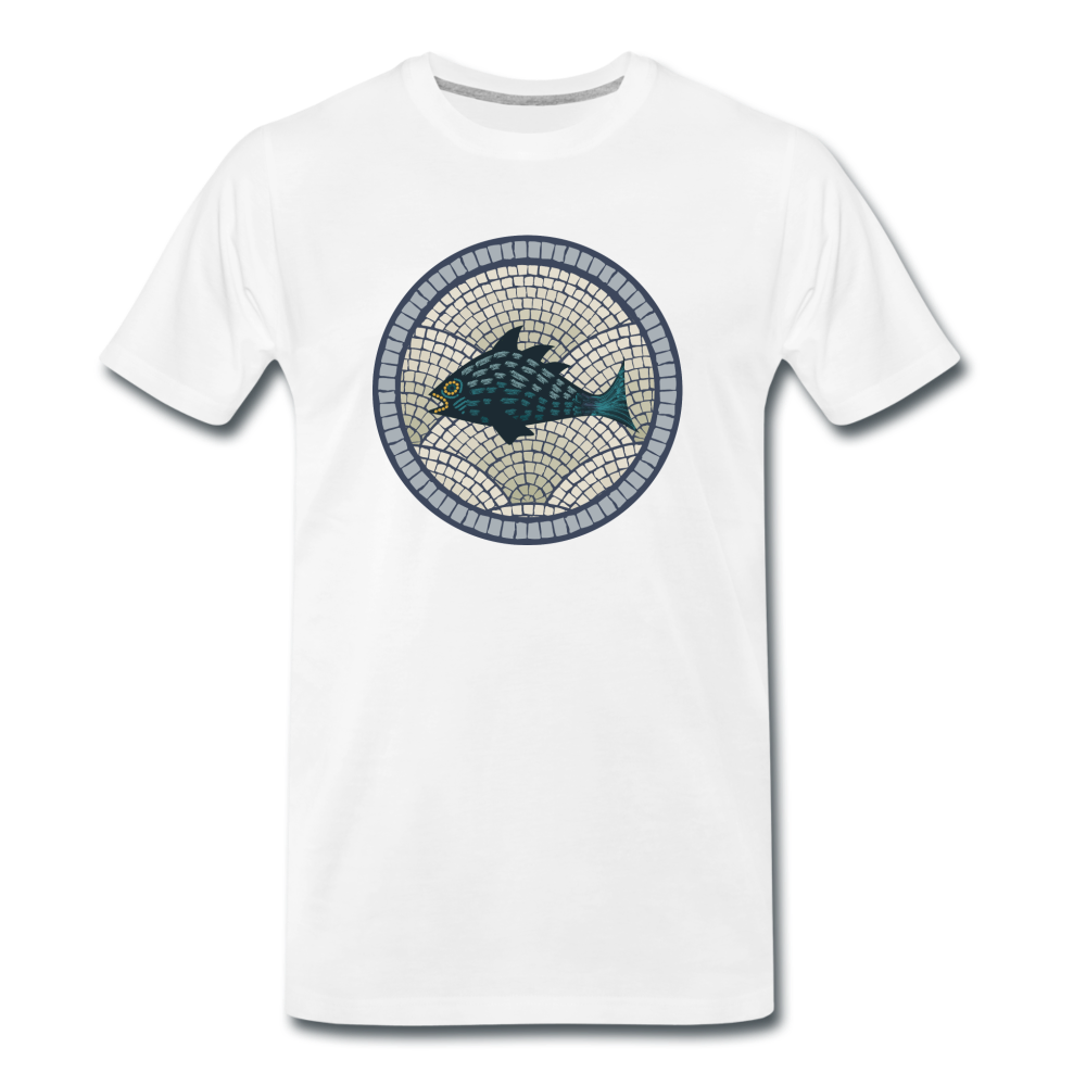 Männer Premium T-Shirt - Meeresmosaik - Hinter dem Mond